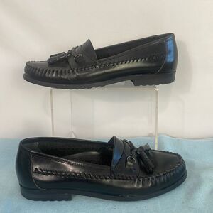 Bass Mens Black Loafer Shoes